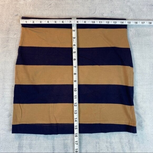 H&M Basic Tube Mini Skirt Striped Medium - Picture 4 of 6